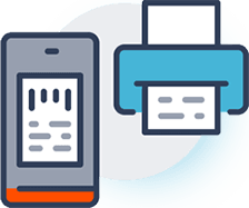 How it works, prints automatically Auto print documents