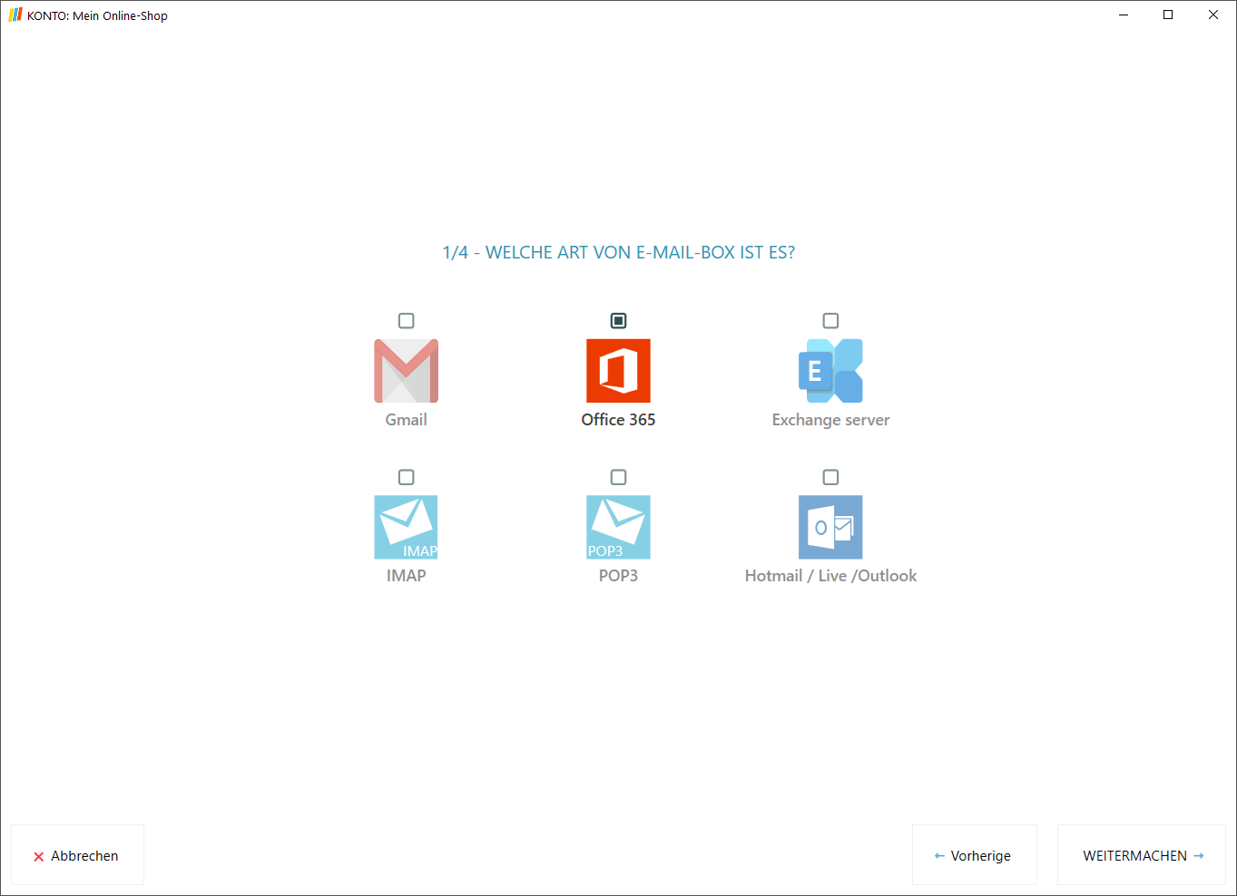 Funktioniert mit allen E-Mails wie Office3655, Gmail, Yahoo