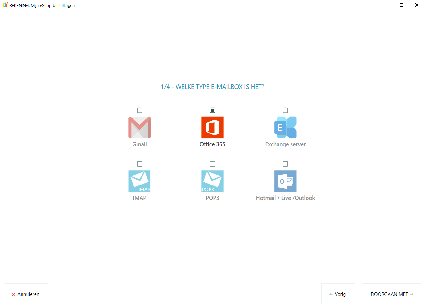 Werkt met alle e-mails zoals Office3655, Gmail, Yahoo