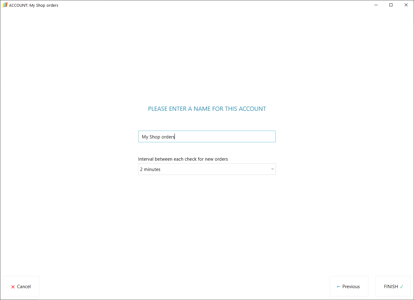 Checking interval settings