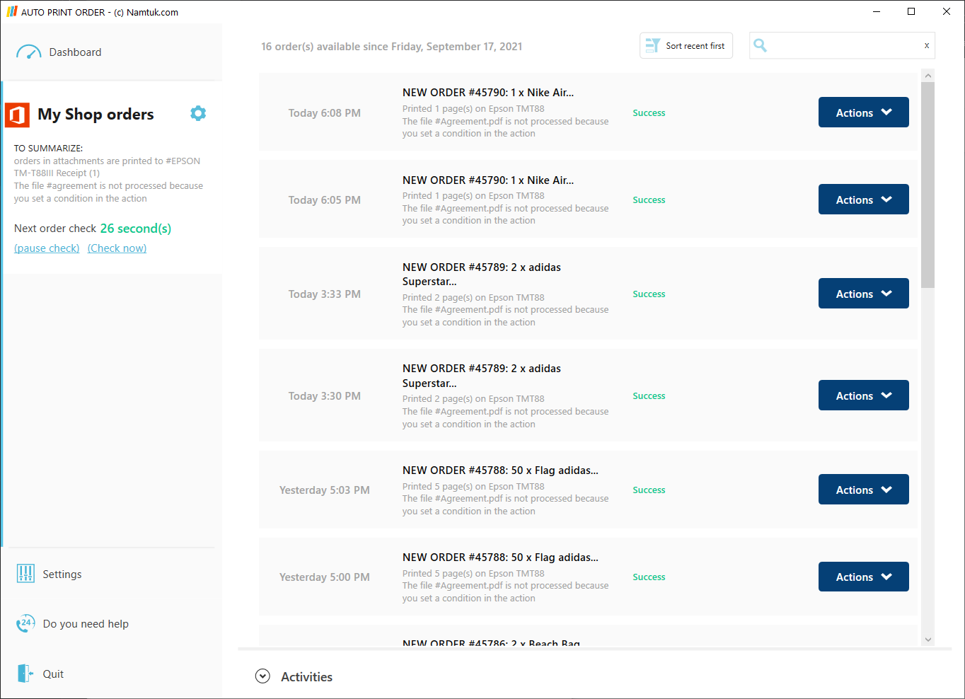 Auto Print Order Windows 11 download